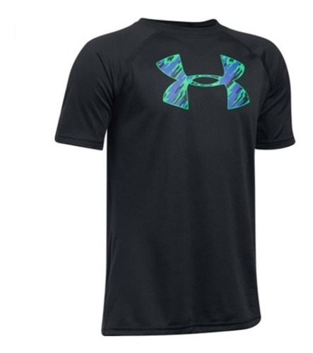 Playera Under Armour Junior Negra  ¡¡original Y Nuevo!!