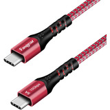 Cable Cargador Usb-c Fasgear De 50 Cm 10gbps 5a Rojo