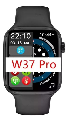 Relógio Original Iwo W37 Pro Inteligente Carrega Por Indução