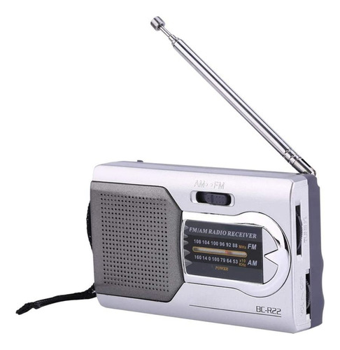 Mini Rádio Am/fm De Bolso Portatil P2 Fone De Ouvido Alto Nf