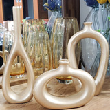 Enfeite Rack Sala Trio De Vasos Decorativos Vasos Para Deco 