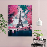 Bordado Pintura Diamante - Torre Eiffel 40x30