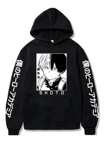 Moletom Canguru Com Estampa Anime Shoto Todoroki Boku No Her