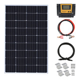 Wuzeck Kit De Panel Solar Monocristalino De 150 Vatios Y 12