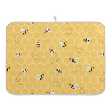 Funny Bees - Tapete De Secado De Platos De Miel De 18 X 24 P