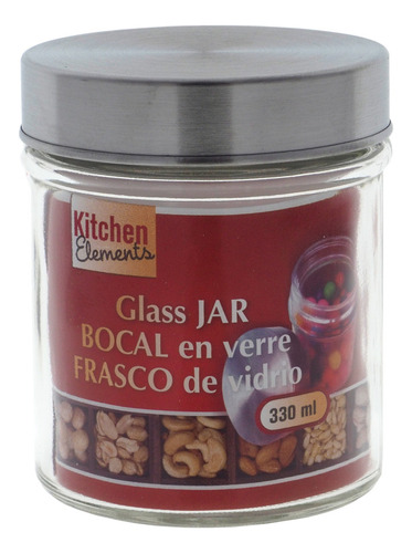 Frasco De Vidrio Con Tapa Para Conserva Granos Café Cereales
