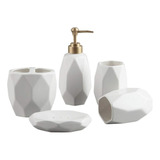 Set Para Baño De 5 Piezas Ceramica