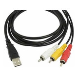 Cable Rca A Usb Macho Audio Y Video Adaptador