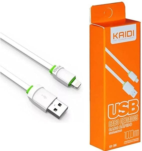 Kit 2 Cabos Carregadores Para iPhone 5 6 7 8 X Xr Xs Max