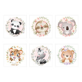 Cuadros Para Habitación De Bebe Animalitos Niño/niña X6