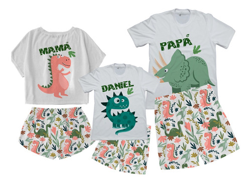 Pijama Familia Set X3 Estampados Varios Combo 