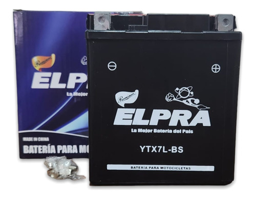 Batería Para Moto Ytx7l-bs Elpra  Massio Motors