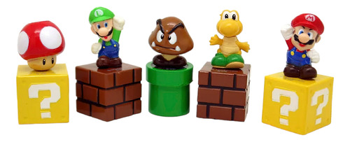 Mario Bros Set 5 Figuras 5 Cm