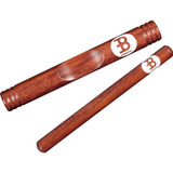 Claves Meinl Percussion Cl2rw African Style Caladas Oscuras 