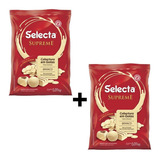 Kit 2 Chocolate Branco Em Gotas Selecta Supreme 1,01kg 