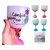 Kit Com 5 Unidades Taça Gin Personalizada 570 Ml