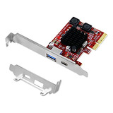 Tarjeta Pcie A Usb 3.1 Gen2 10gbps Para Windows Y Mac -