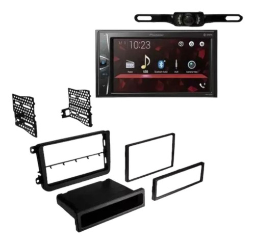 Estereo Pantalla Pioneer+cam Reversa+frente Vw Jetta 2006-18