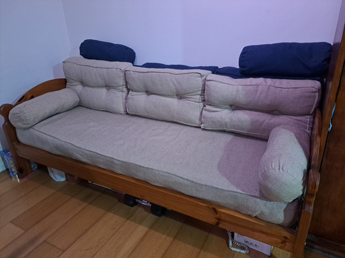 Cama De Pino + Colchón 