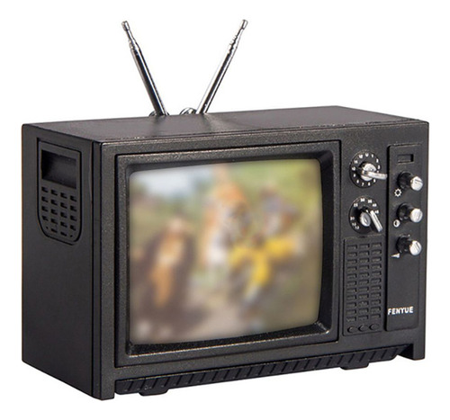 Muebles De Simulación En Miniatura, Televisor Portátil, Tele