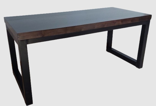 Mesa Ratona Madera Hierro 100 X 45 Moderna