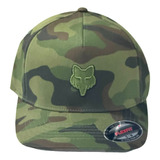 Gorra Fox Head Flexfit Hat 100% Original Verde Camo