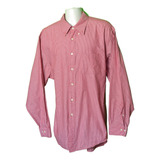 Camisa Brooks Brothers Talla Xl Hombre Rojo Blanco Rayas