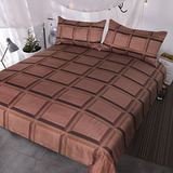 Fundas Para Edredones - Chocolate Bar Bedding 3 Piece Super 