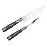 Juego Mesa Cuchillo   Ñandu 14 Tenedor Seigen Perzonalizado