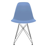 Cadeira Para Sala De Jantar Eames Pp Eiffel Azul Aço Ag