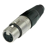 Conector Xlr Fêmea De Linha Neutrik Nc5fx