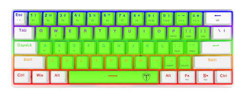 Teclado Gamer T-dagger Arena Verde/blanco Sw Brown Español *