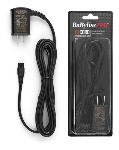 Cable Cargador Para Maquinas Cortapelo Babyliss Color Negro