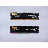 Kit Duas Memórias Ram Hyperx Fury 2x4 Gb 2400 Mhz 