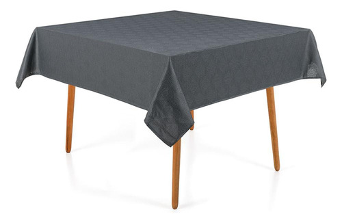 Toalha De Mesa Cinza Karsten Zattar 180x180 Sempre Limpa