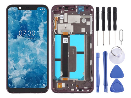 A Pantalla Lcd Oem Con Marco Para Nokia X7/8.1/7.1 Plus