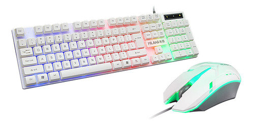 Led Rgb Teclado De Juego Mecánico 104 Teclas Compactas Para