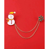 Broches Navideños Frosty, Hombre De Nieve, 2 En 1, Pin Ropa