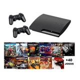 Ps3 Usado Play 3 Playstation + 40 Jogos Completos + Controle