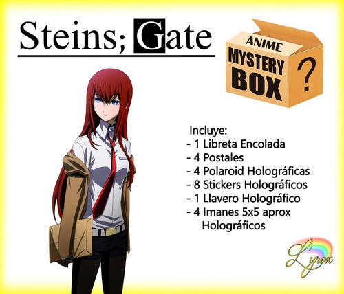 Steins Gate Caja Misteriosa Mystery Box Exclusiva Anime 