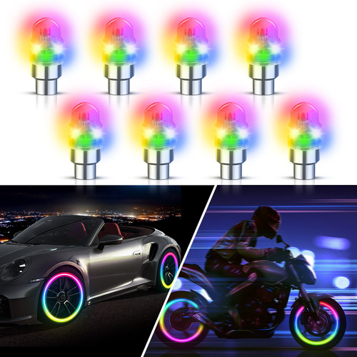 Neumáticos De Colores Luces Para El Coche De La Motocicleta