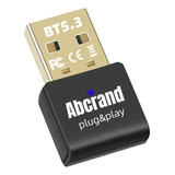 Abcrand - Adaptador Usb Bluetooth 5.3 Para Pc, Transmisor De