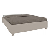 Base De Cama Box Queen Mônaco Off White - Tcil Móveis