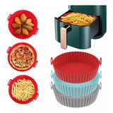 Kit 3 Forro Air Fryer De Silicone Reutilizável Antiaderente