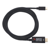 Cable Usb C A Hdmi 1.8 Metros Negro