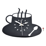 Reloj De Pared De Cocina 3d Moderno Estilo Taza De Café
