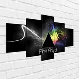 Cuadro 5 Piezas  Pink Floyd  01, En Bastidor De Madera