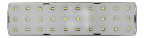 Luminária De Emergência Foxlux 1716 Led Com Bateria Recarregável 127v/220v Branca