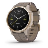 Reloj Garmin Fenix 6 S Zafiro Gris Piedra Cuero Smartwatch