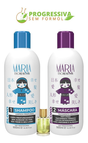 Kit  Maria Escandalosa Progressiva Japonesa Blond 2x500ml